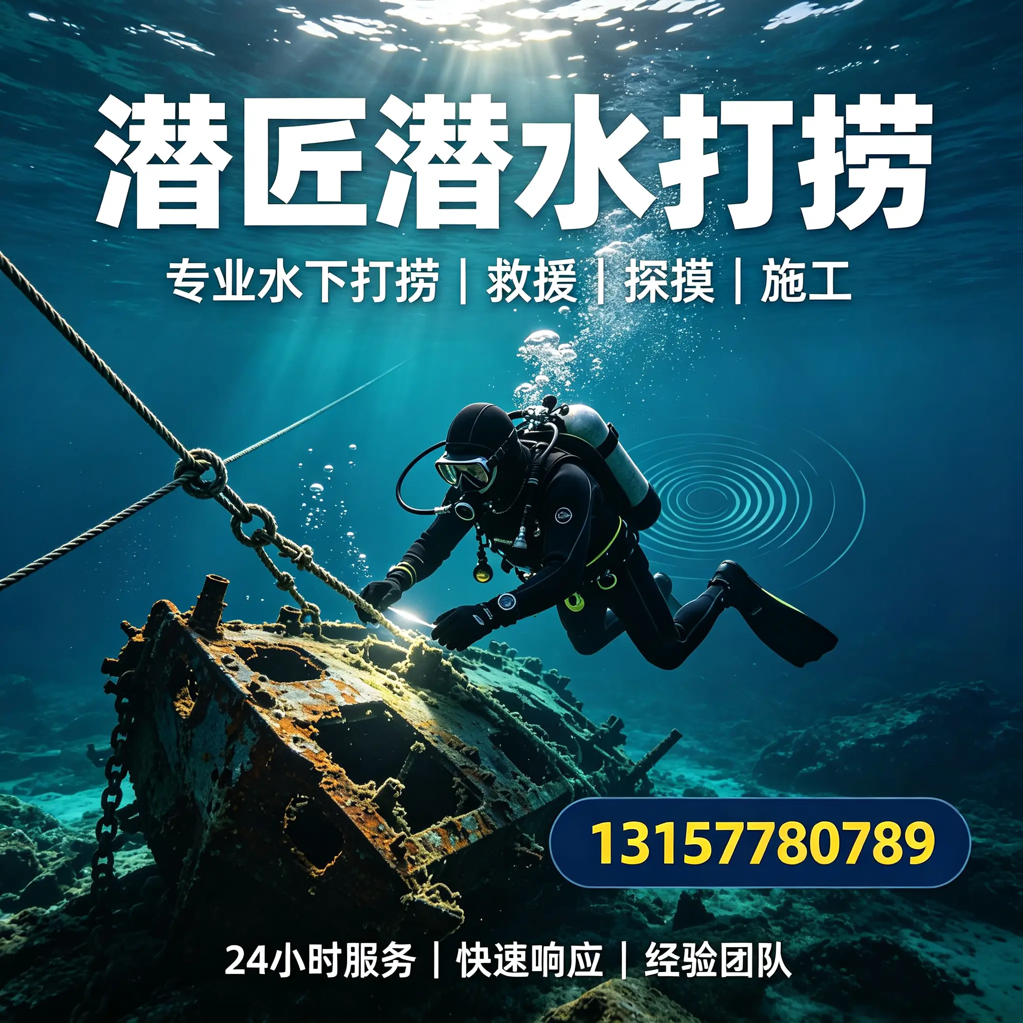 怀来水下打捞作业服务产品